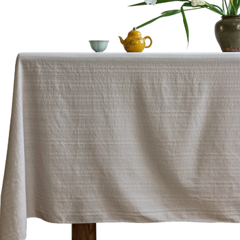 Pure cotton plain tablecloth high-end atmosphere pure cotton cover cloth Pure cotton plain tablecloth high-end atmosphere pure cotton cover cloth