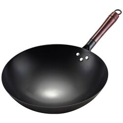 Authentic Iron Wok Official official store Traditional Old-Style Wok for Home Use Non-Stick Pan Without Coating Genuine Zhangqiu