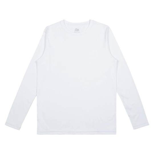 拇指白小T三代水云棉长袖T恤男秋季新款纯色上衣圆领免烫打底衫男