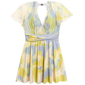 ຊົມພູ banxia qingguang lady's spring and summer sexy one-piece sleeved skirt swimsuit am689752