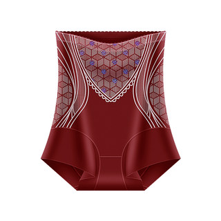 Women's year of the red horse high waist belly controlling underwear for women