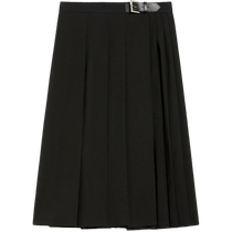 (New for autumn and winter) MaxMara 24 new womens sheep wool blend pleated skirt 6106064206