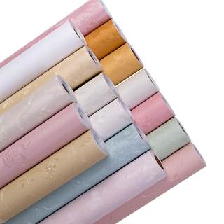 Wallpaper self-adhesive waterproof decoration warm bedroom thickening