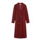 Lady's double-sided wool coat high-end woolen jacket