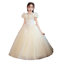 Girls dresses girls piano performance clothes childrens day primary school host girls chorus conductor clothes