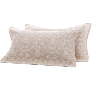 A pair of pure cotton gauze pillow covers with beautiful essays