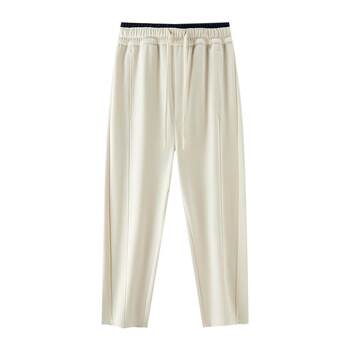 Semir contrast ສີ loose split machete pants ບາດເຈັບແລະສໍາລັບແມ່ຍິງ