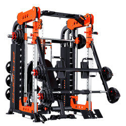 Multi-Functional Home Gym Equipment Set with Power Rack and Smith Machine for Comprehensive Training