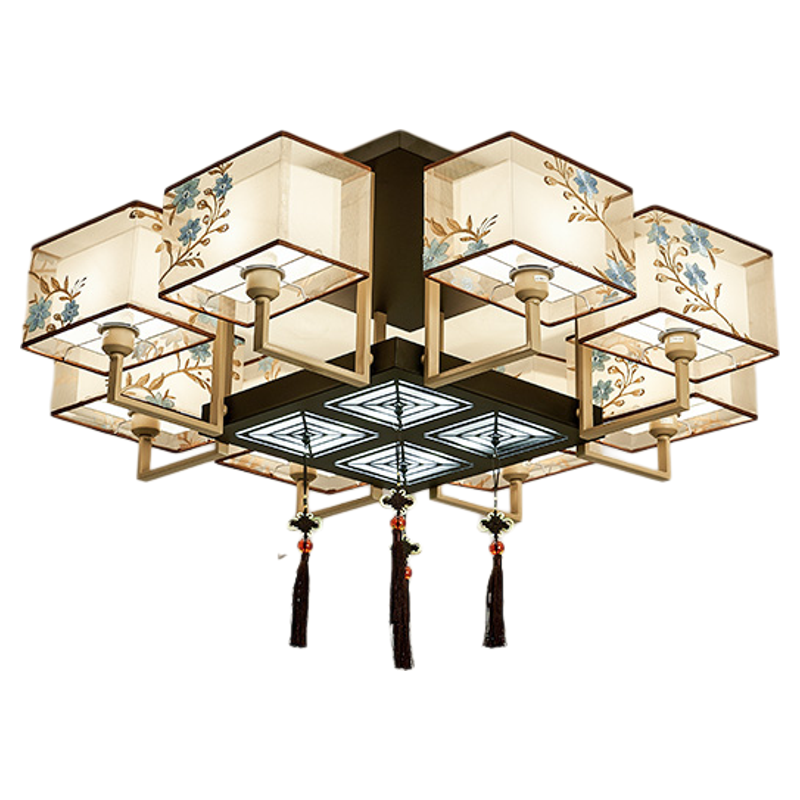 Modern simple whole house package living room lamp tea room box