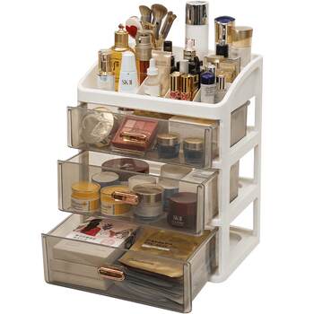 Cosmetics storage box, huge capacity, tall bottles can be placed