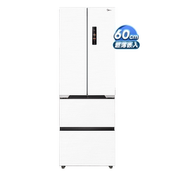 Midea 60cm Ultra-Thin Refrigerator 421 French-Style Multi-Door Zero-Embedded Refrigerator for Home Use, Frost-Free