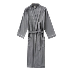 ໂຮງແຮມສີຂາວອາບນ້ໍາແມ່ຍິງ summer ຝ້າຍບາງພາກຮຽນ spring ແລະດູໃບໄມ້ລົ່ນແບບຍີ່ປຸ່ນຄູ່ຜົວເມຍ nightgown ວ່າງຂອງຜູ້ຊາຍ dressing gown ຊຸດ pajamas