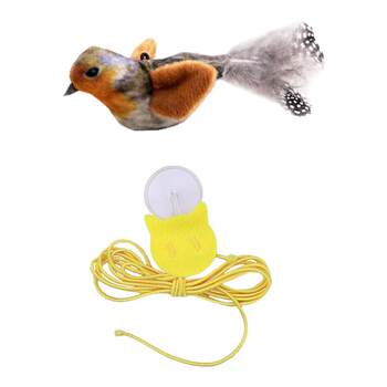 Cat bird toy sensitive simulation sounding cat funny stick