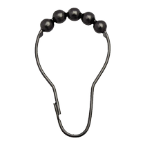 European Shijie shower curtain hanging ring five-bead metal shower curtain ring pulls more smoothly shower curtain ring shower curtain buckle shower curtain hook