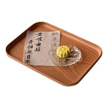 New chinese style wood grain rectangular tray