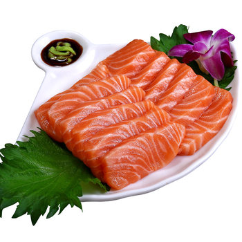 Imported chilled salmon sashimi middle section