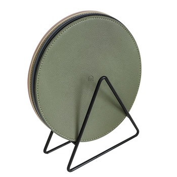 Leather morandi color teapot ins style placemat