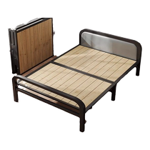Signmaker folding sheet single household simple bed extra bed nap artifact nap bed adult office hard iron bed