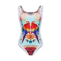 BE Fan Dean QUEEN series one-piece swimsuit triangle womens fashionable sun protection anti-chlorine cover the flesh cover the belly and make you slim