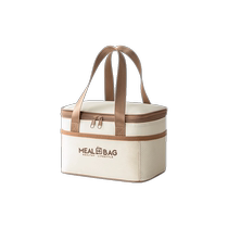 Happy Fish Insulated Lunch Box Bag Handbag Thicken Aluminum Foil Elementary School Children With Rice Meal Kits To Work Family Lunch Meal Pocket