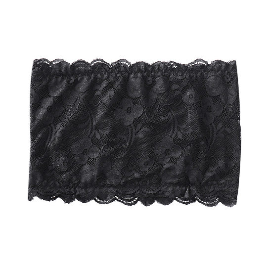 Plus size lace tube top, comfortable, anti-exposure, versatile for women