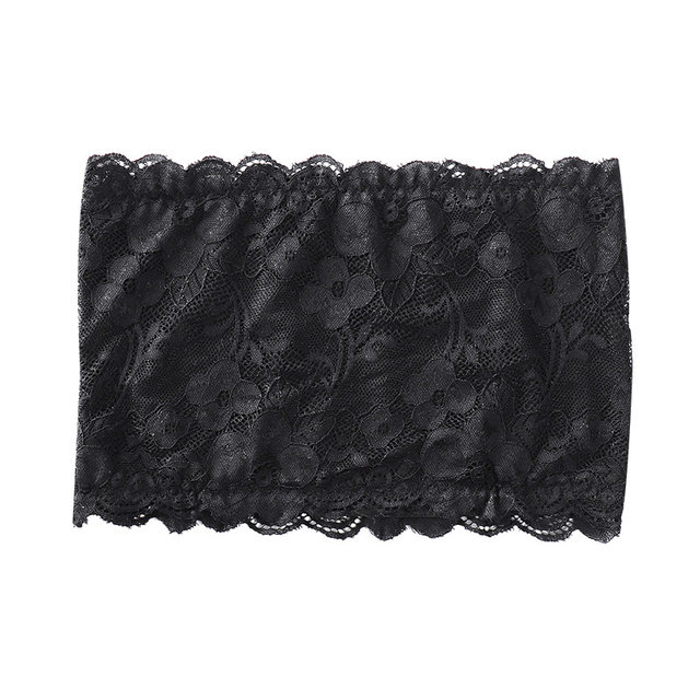 Plus size lace tube top, comfortable, anti-exposure, versatile for women