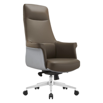 Jiazhi new Italian boss chair office chair simple modern reception chair leather swivel chair study high-end computer chair