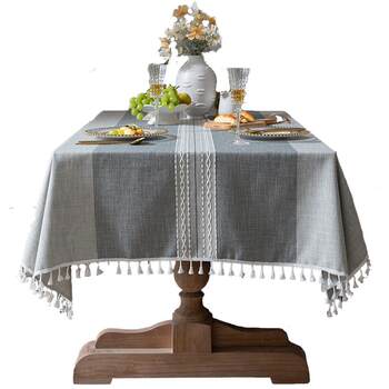 Tablecloth fabric cotton linen and elegant zen living room dining table thick Tablecloth fabric cotton linen and elegant zen living room dining table thick
