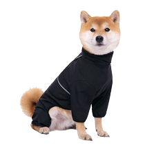 Dog raincoat small Shiba Inu raincoat for medium and large dogs four-corner waterproof all-inclusive pet summer jacket thin section