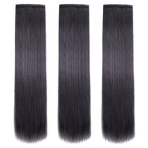 Wig sheet Genuine Hair-sheet fluffy natural hair-free natural hair loss Wig Woman Long Straight Hair Three-Piece Hair-on-chip Invisible