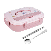 Guangyi 304 stainless steel insulated lunch box student-specific portable lunch box compartmented lunch box with tableware