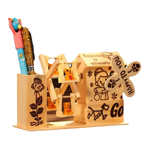 White Music Box Windmill Cartoon Music Exquisite Wooden Crafts Gifts Ornaments Wholesale Manufacturer