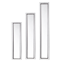 Invisible floor drain 304 stainless steel deodorant large displacement shower room toilet strip side row rectangular 2005
