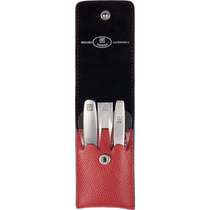 German Double Standers Fingernail Knife Suit Fingernail Clippers Eyebrow Tweezers Lady Portable Leather Set Three Suits