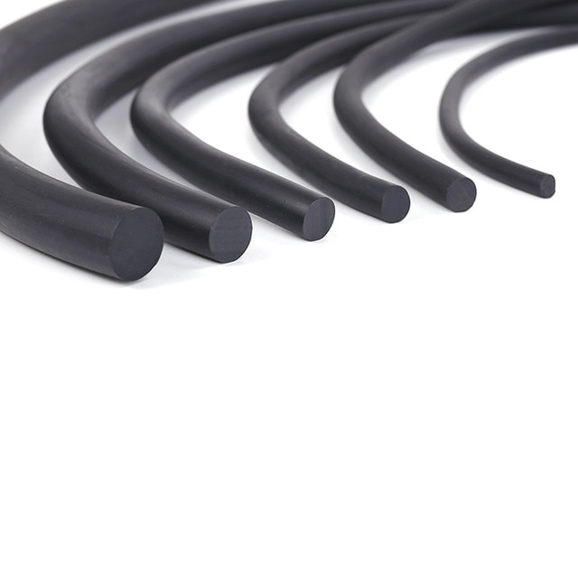Platform certified solid rubber solid round strips in solid factory