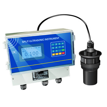 Split ultrasonic level meter transmitter sensor