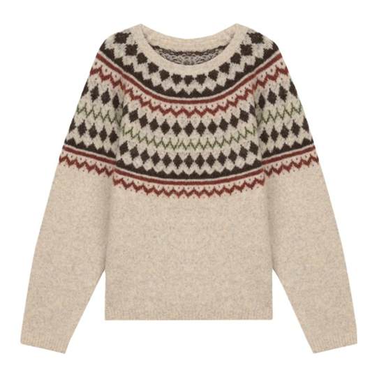 Solighter french wool fair isle sweater