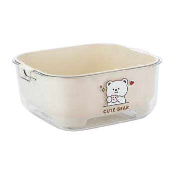 Multifunctional food-grade household vegetable washing and draining fruit basket