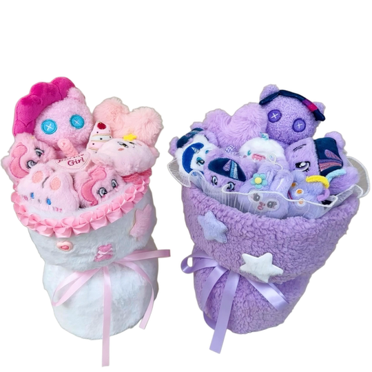 Bouquet de poupées en peluche My Little Pony, cadeau d'anniversaire pour filles, meilleurs amis, enfants, remise des diplômes, Noël et Nouvel An.