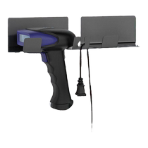 Miloqi scanner gun fixed bracket warehouse special barcode gun base bracket mounting plate scanner gun wall-mounted punch-free scanner bar code gun handle gun rack scanner accessories
