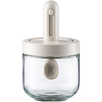 Kawashima house seasoning jar salt shaker spoon lid integrated seasoning jar seasoning box home kitchen sealed moisture-proof seasoning bottle jar