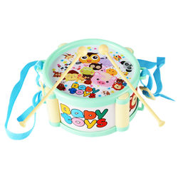 Children's Happy Musical Instrument Drum Toy Package Combination Baby Drum Drum Summer Baby Ring Bell Music Toys