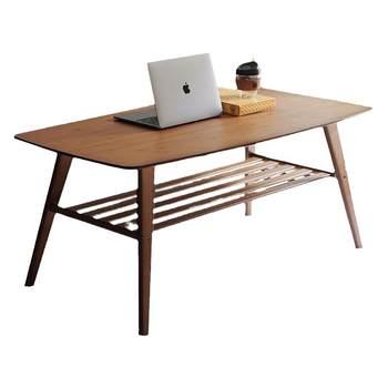 Coffee Table for Living Room, Suitable for Small Apartments, Modern and Simple Style, Japanese-Style Tea Table, 60cm High, Small Tea Table That Can Also Be Used as a Dining Table
