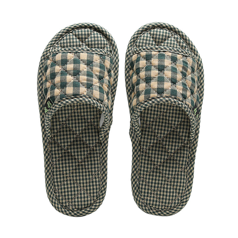 Qicai flip flops silent Chinese style indoor comfortable slippers