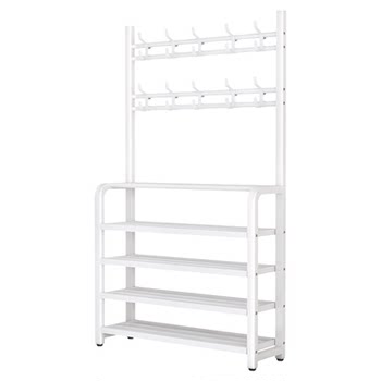 Shoe rack hanger integrated multi-layer household small narrow door simple shoe cabinet entrance door iron shoe storage tool