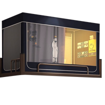 MUJI 2024 new student mosquito net dormitory special bunk bed blackout curtain integrated blackout bed curtain