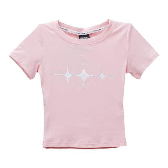 
CBXLAB children's street dance trendy brand technology sense star navel short-sleeved jazz slim body suit summer JAZZ sports