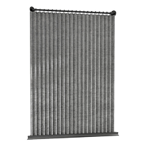 Special-shaped shower curtain rod bathroom waterproof shower curtain set punch-free universal flange special-shaped folding magnetic waterproof curtain