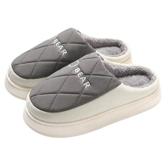 防水棉拖鞋男士秋冬季2025新款室内家居防滑保暖大码棉拖男款冬天