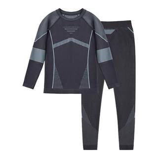 滑雪速干衣儿童训练服男童秋冬户外运动登山内衣裤女大童保暖套装